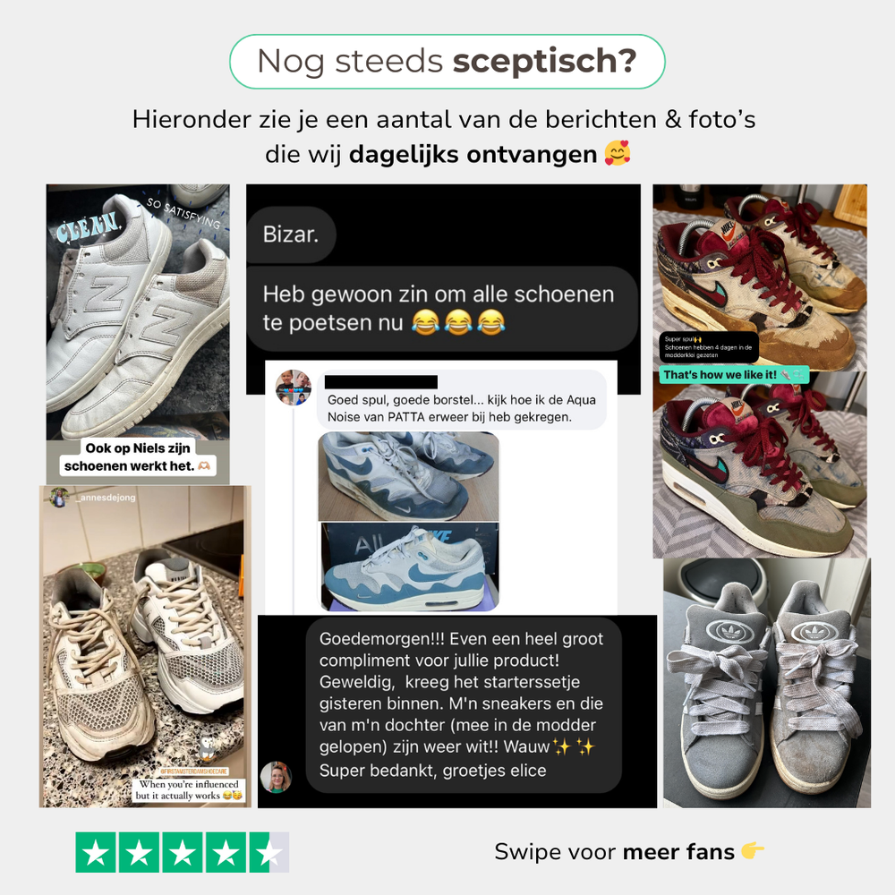 Essential Kit Premium Sneaker Schoonmaak Set gratis doek
